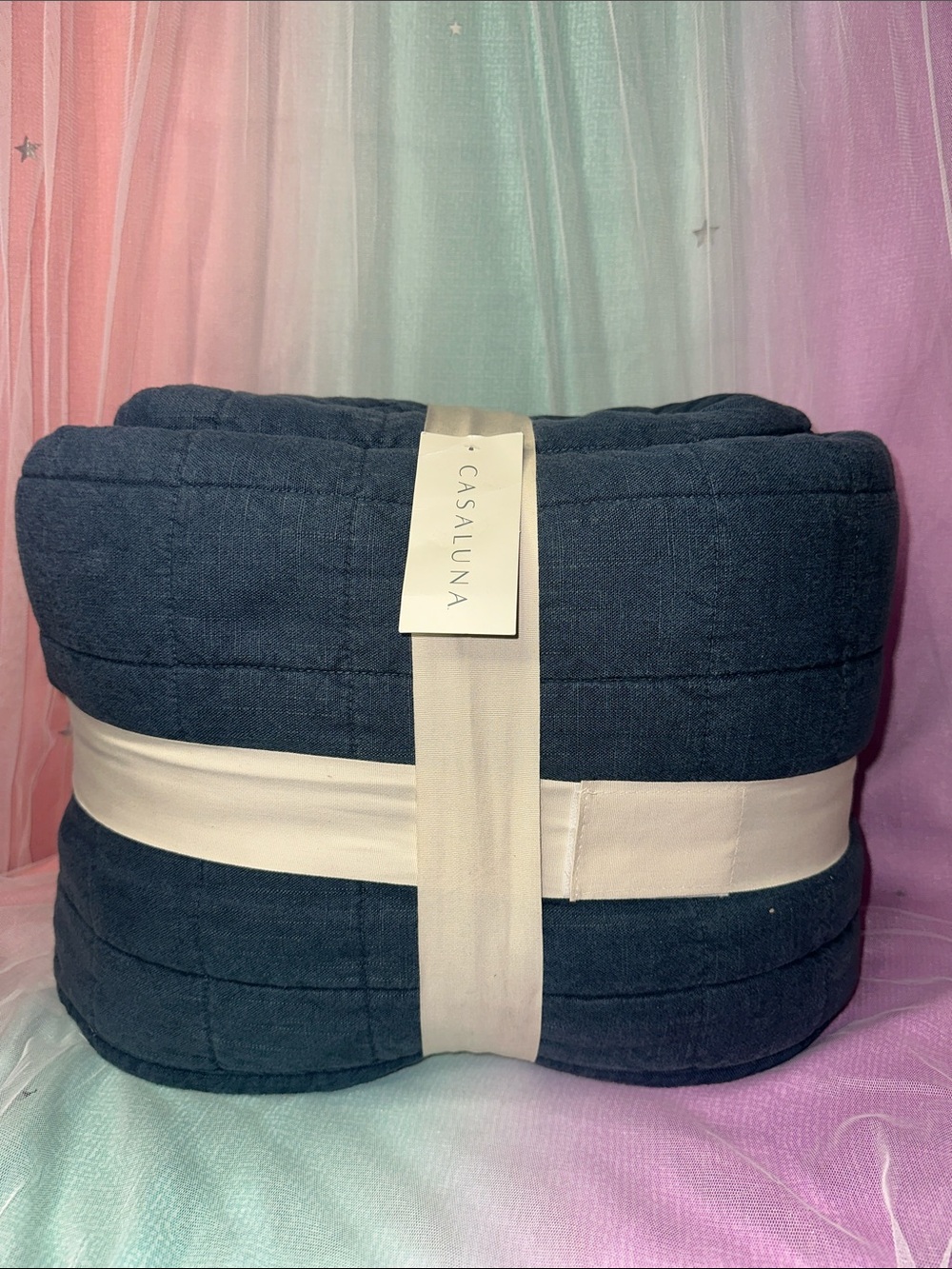 Casaluna Quilted Comforter - Navy Blue